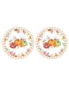 Set van 2 veelkleurige Harvest placemats - 34,5 x 34,5 cm