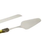 Set van 2 groene Syrah roestvrijstalen dessertborden - 25 x 5 x 4 cm