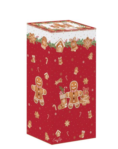 Juego de 3 juegos de té de porcelana Fancy Gingerbread multicolores, 11,5 x 9 x 12 cm
