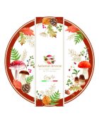 Juego de 2 manteles individuales multicolores con forma de brisa otoñal, 34,5 x 34,5 cm