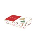 Set di 2 piatti da dessert Christmas Twist in vetro verde/oro