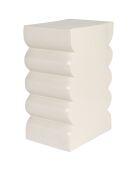 Tabouret Curves Shiny beige - 21x30x45 cm