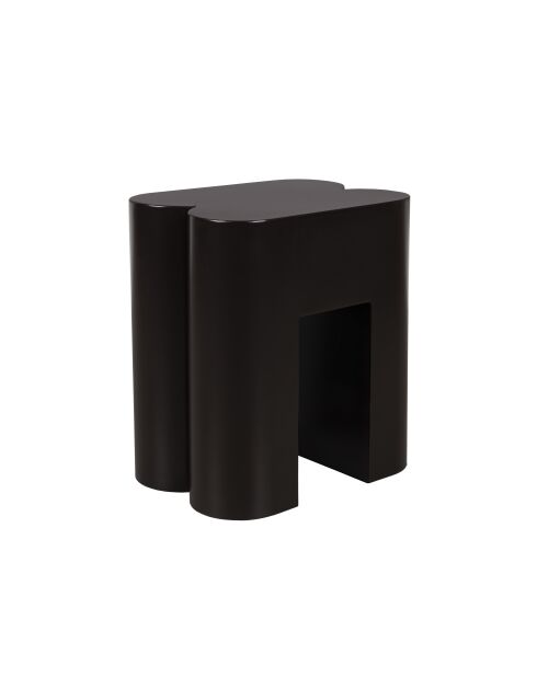 Braune Hocker in 2 Formen, 40 x 40 x 45 cm