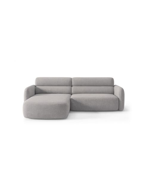 Sofá de esquina izquierda Malmo gris de 3 plazas - 219 x 165 x 83 cm
