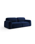 Canapé 4 places Milan bleu roi - 260 x 104 x 82 cm