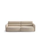 Canapé 4 places Malmo beige - 244 x 100 x 83 cm