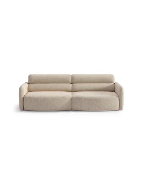 Canapé 4 places Malmo beige - 244 x 100 x 83 cm