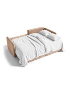 Sofá de esquina derecha Monaco de 3 plazas beige - 215 x 151 x 82 cm