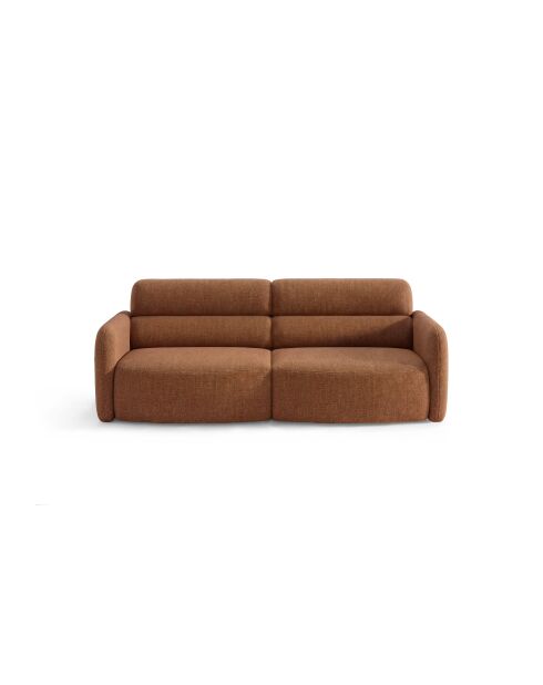 Canapé 3 places Malmo terracotta - 194 x 100 x 83 cm