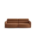 Divano Malmo a 4 posti in terracotta - 244 x 100 x 83 cm