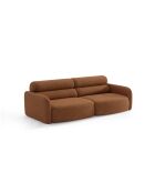 Divano Malmo a 4 posti in terracotta - 244 x 100 x 83 cm