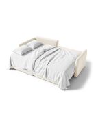 Sofá de esquina izquierda Monaco de 3 plazas beige claro - 215 x 151 x 82 cm
