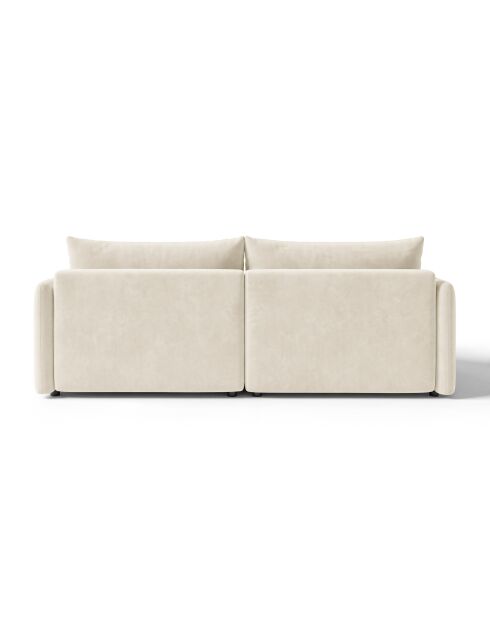 Sofá de esquina izquierda Monaco de 3 plazas beige claro - 215 x 151 x 82 cm