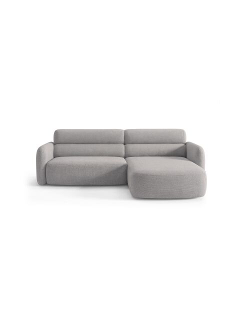Sofá de esquina derecha Malmo gris de 3 plazas - 219 x 165 x 83 cm