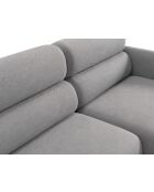 Sofá de esquina derecha Malmo gris de 3 plazas - 219 x 165 x 83 cm
