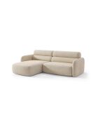 Sofá de esquina izquierda Malmo beige de 3 plazas - 219 x 165 x 83 cm
