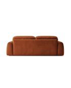 Canapé 4 places Milan terracotta - 260 x 104 x 82 cm