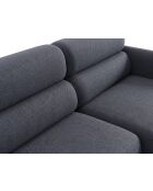 Sofá esquinero derecho Malmo de 3 plazas azul oscuro - 219 x 165 x 83 cm