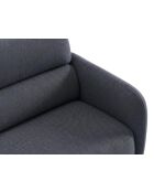 Canapé 4 places Malmo bleu foncé - 244 x 100 x 83 cm
