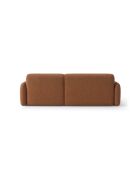 Divano angolare destro a 3 posti Malmo in terracotta - 219 x 165 x 83 cm