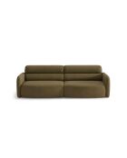Malmo olive 4-zitsbank - 244 x 100 x 83 cm