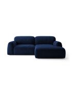 Sofá esquinero derecho Milan de 3 plazas azul real - 240 x 158 x 82 cm