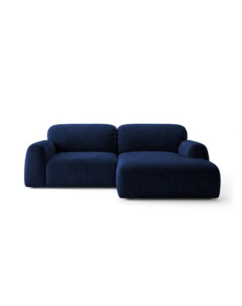 Sofá esquinero derecho Milan de 3 plazas azul real - 240 x 158 x 82 cm