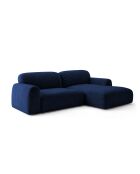 Sofá esquinero derecho Milan de 3 plazas azul real - 240 x 158 x 82 cm