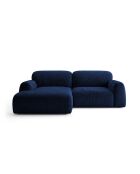 Milan 3-Sitzer-Ecksofa links königsblau - 240 x 158 x 82 cm