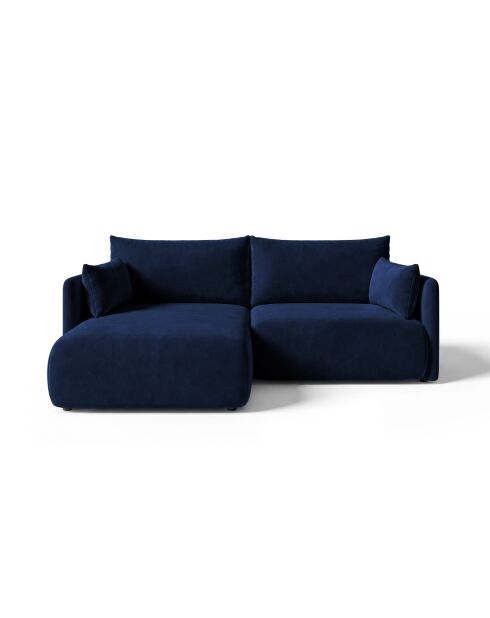Sofá de esquina izquierda Monaco de 3 plazas azul real - 215 x 151 x 82 cm