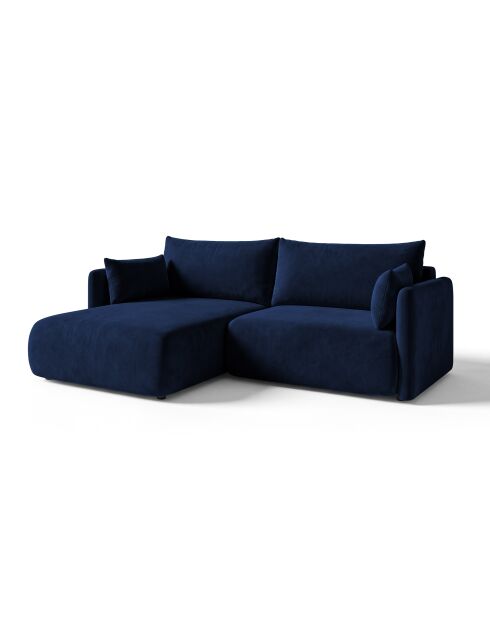 Sofá de esquina izquierda Monaco de 3 plazas azul real - 215 x 151 x 82 cm