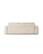 Canapé 3 places Milan beige clair - 220 x 104 x 82 cm