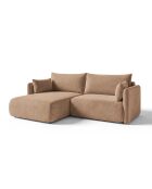 Sofá de esquina izquierda Monaco de 3 plazas beige - 215 x 151 x 82 cm