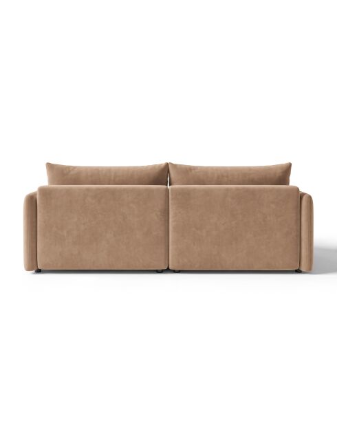 Sofá de esquina izquierda Monaco de 3 plazas beige - 215 x 151 x 82 cm