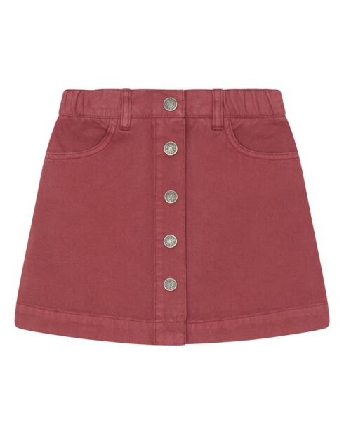 Gonna corta Neylan bordeaux in cotone