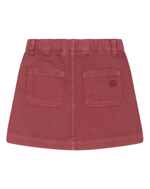 Gonna corta Neylan bordeaux in cotone