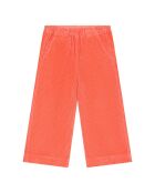 Pantalones rectos de algodón coral Roxana