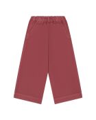 Pantalones rectos de algodón Roxan burdeos