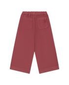 Pantalones rectos de algodón Roxan burdeos