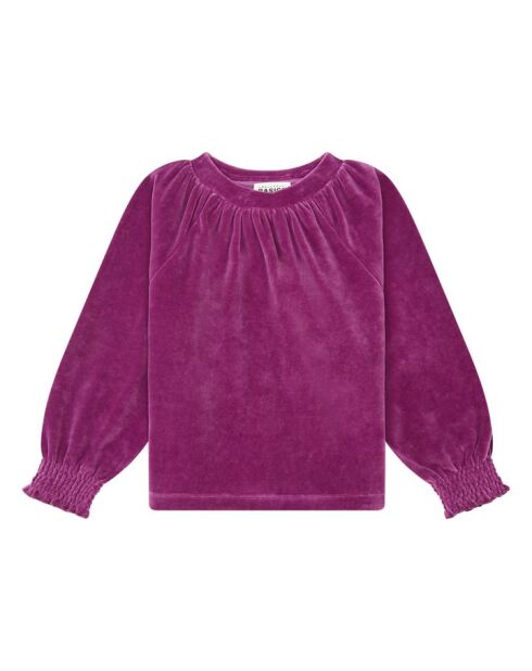 Felpa girocollo Mya rosa fucsia in misto cotone