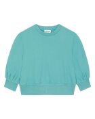 Sweat col rond en coton Emma vert menthe