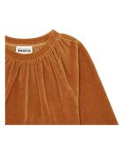 Sweat col rond en coton mélangé Mya noisette