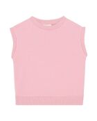 Sudadera Inaya de cuello redondo de algodón rosa empolvado