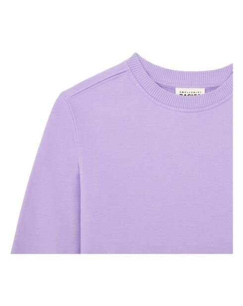 Felpa girocollo Hugo in cotone lavanda