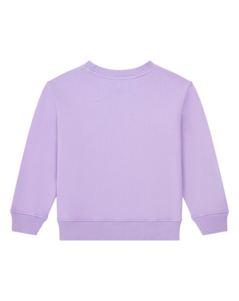Hugo Sweatshirt mit Rundhalsausschnitt aus Baumwolle in Lavendel