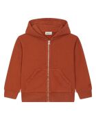 Tom braunes Sweatshirt aus Baumwolle mit Reißverschluss