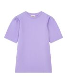 Robe courte en coton Selena parme