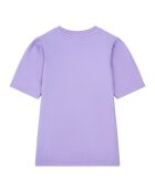 Robe courte en coton Selena parme