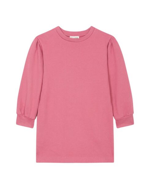 Abito corto Ellie in cotone rosa antico