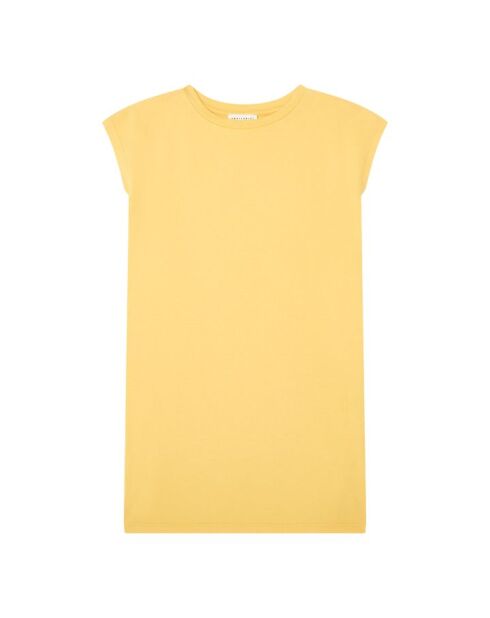 Yellow Joy lange jurk van katoen